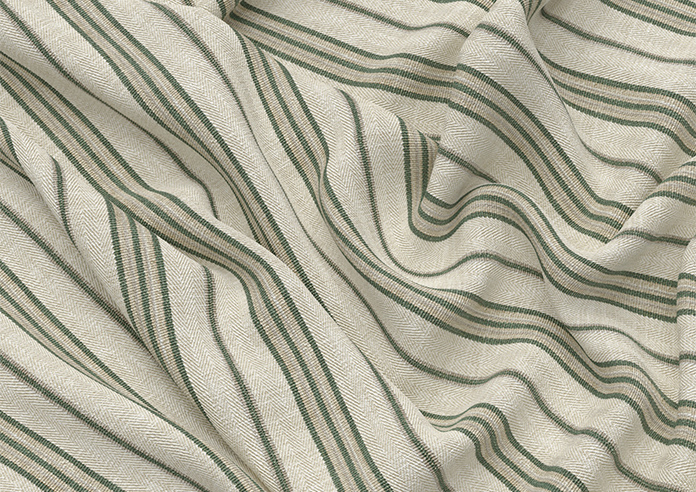 Santorini Stripe, Pier Green - Roman Blind - Image 4